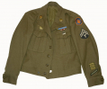US WORLD WAR TWO 98TH DIVISION IKE JACKET WITH EXPERT INFANTRY BADGE