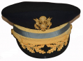 US VIETNAM WAR FIELD GRADE INFANTRY OFFICER’S DRESS BLUE VISOR CAP