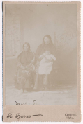 CABINET CARD OF AMERICAN INDIAN FAMILY BY AN IDAHO PHOTOGRAPHER