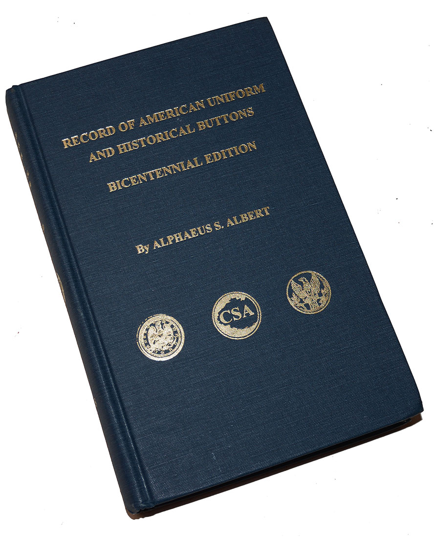 1997 REPRINT OF THE 1976 CLASSIC REFERENCE BOOK ON US BUTTONS BY ALBERT