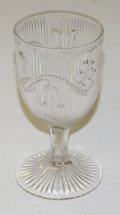 RIBBED GLASS GOBLET