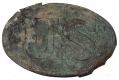 RELIC PATTERN 1839 OVAL US BELT PLATE WITH REMOVED LEAD