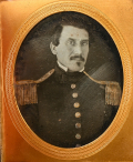 DAGUERROTYPE IN UNIFORM OF LEWIS HENRY LITTLE, BREVET FOR GALLANT AND MERITORIOUS CONDUCT AT MONTEREY 1846; KILLED IN ACTION AS CONFEDERATE BRIGADIER GENERAL AND DIVISION COMMANDER AT IUKA 1862