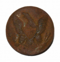 US GENERAL SERVICE EAGLE COAT BUTTON RECOVERED AT CULP’S HILL, GETTYSBURG – KEN BREAM COLLECTION