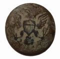 US GENERAL SERVICE EAGLE COAT BUTTON RECOVERED AT CULP’S HILL, GETTYSBURG – KEN BREAM COLLECTION