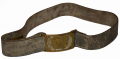 US CIVIL WAR NCO BELT WITH MATCHING NUMBERED PLATE AND KEEPER 
