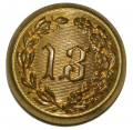 NEW YORK 13TH REGIMENT COAT BUTTON, NY49A