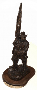 NUMBER 51 OF 63 COLD-CAST COPIES OF SCULPTOR RON TUNISON’S STATUE OF GENERAL CRAWFORD, DEDICATED ON THE GETTYSBURG BATTLEFIELD IN 1988