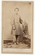 FULL STANDING VIEW OF UNIDENTIFIED CONFEDERATE 2ND LIEUTENANT