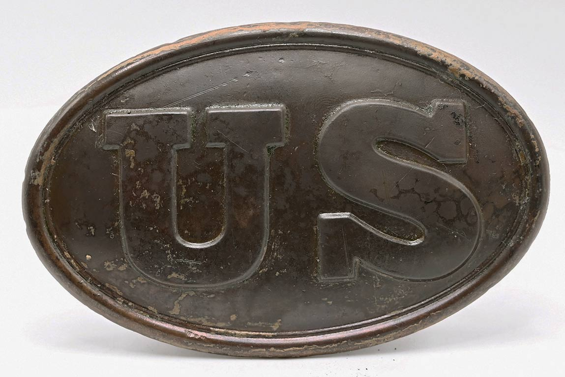 CARTRIDGE BOX PLATE FROM CEDAR MOUNTAIN RECOVERED BY SYD KERKSIS 1956
