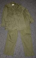 SET OF VIETNAM JUNGLE FATIGUES DATED 1967 & 1971