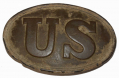 U.S. BELT PLATE RECOVERED BY SYD KERKSIS EAST OF THE CHURCH AT SHILOH IN AUGUST 1960