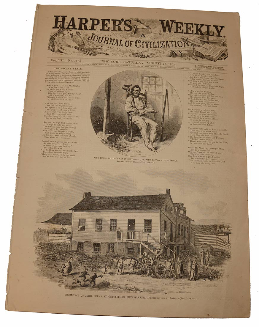 HARPER’S WEEKLY, NEW YORK, AUGUST 22, 1863 [GETTYSBURG]