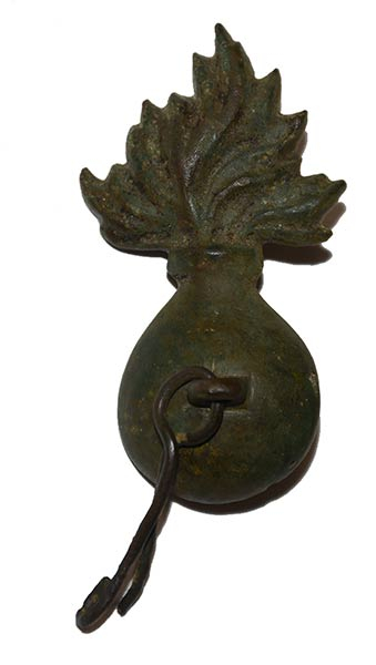 GRENADIER INSIGNIA -- NAPOLEONIC WAR RELIC – BATTLE OF ECKMÜHL, 1809
