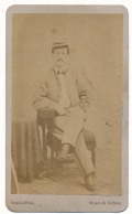 SIGNED SEATED VIEW OF 51ST NORTH CAROLINA OFFICER JAMES G. BRANCH