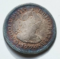 1774 CARLOS III HALF REAL FROM LENT’S COVE, VERPLANCK, NEW YORK