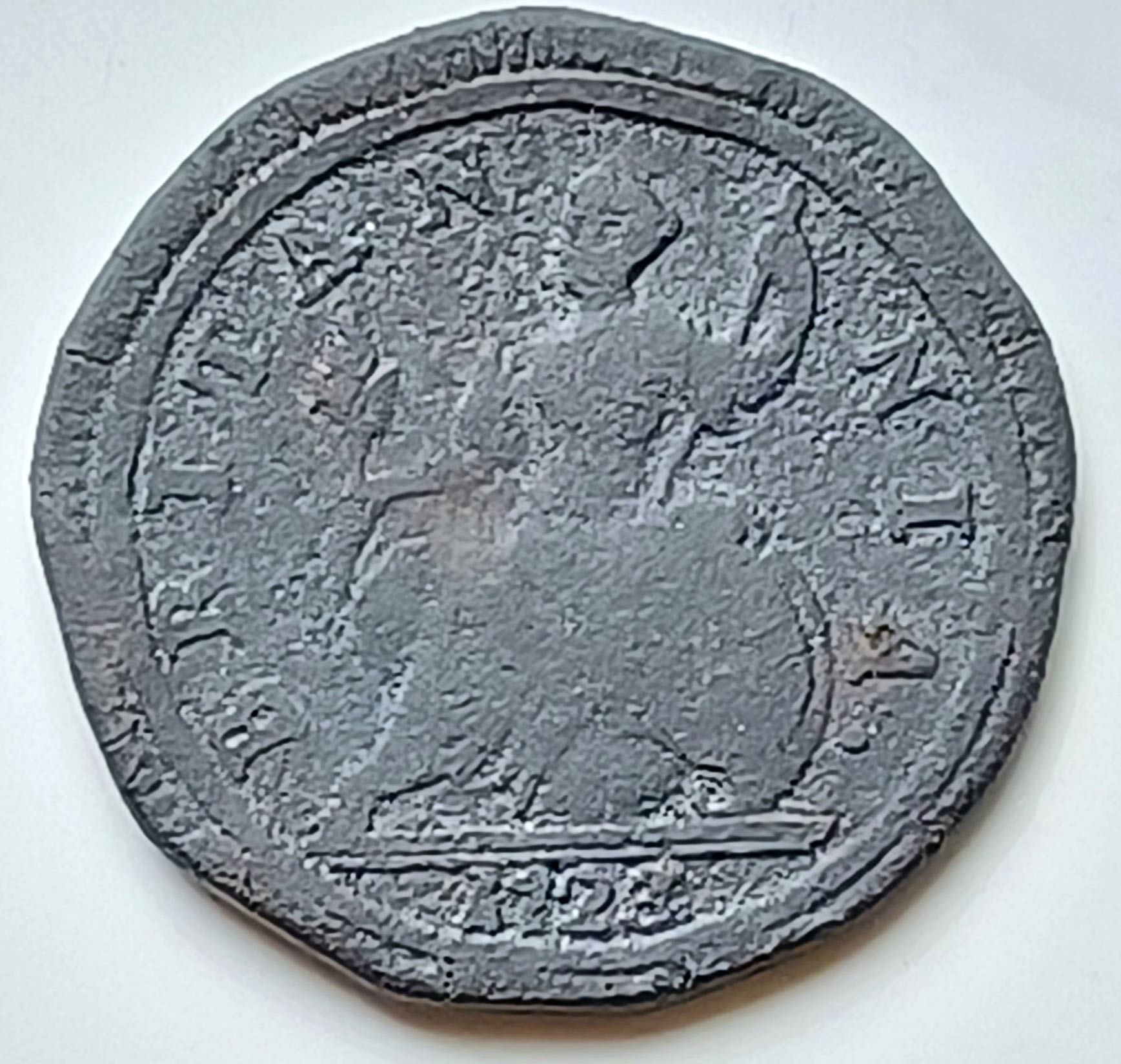 1723 GEORGE I HALF PENNY FROM LENT’S COVE, VERPLANCK, NEW YORK