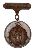 MASSACHUSETTS MINUTE MAN MEDAL IDENTIFIED TO GEORGE KRAMER, 1ST MASSACHUSETTS LIGHT ARTILLERY