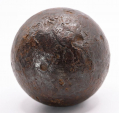 2-LB SHOT RECOVERED FROM THE NAPOLEONIC WAR BATTLEFIELD OF HANAU -1813