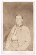 CDV OF UNIDENTIFIED CONFEDERATE SOLDIER, RICHMOND BACKMARK