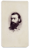 POST WAR CDV OF CONFEDERATE ENGINEER CHARLES G. DEL’ISLE