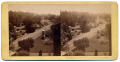 STEREOVIEW LOOKING INTO THE SOLDIERS NATIONAL CEMETERY FROM THE TOWER THAT ONCE STOOD ON EAST CEMETERY HILL