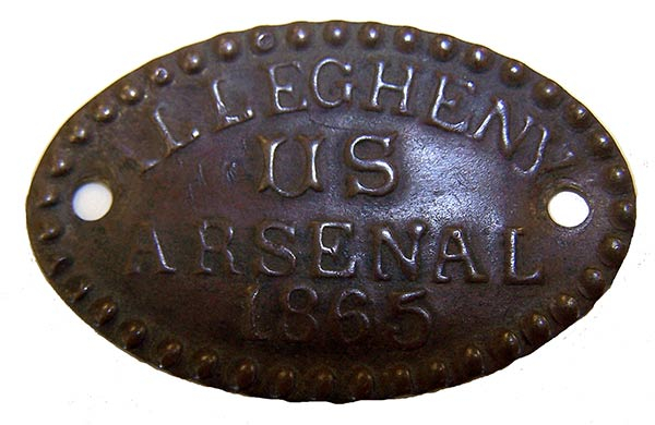 1865 ALLEGHENY ARSENAL PLATE