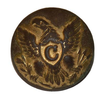 US CAVALRY “C” OFFICER’S JACKET BUTTON RECOVERED AT GETTYSBURG