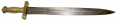 MODEL 1832 ARTILLERY SHORT SWORD, DATED 1844, WITH ETCHED BLADE FOR ODD FELLOWS LODGE