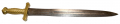 MODEL 1832 ARTILLERY SHORT SWORD, DATED 1844, WITH ETCHED BLADE FOR ODD FELLOWS LODGE
