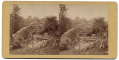 STEREOVIEW OF THE SHARPSHOOTERS POSITION IN DEVIL’S DEN AT GETTYSBURG