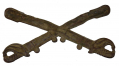 RELIC CROSSED SABERS INSIGNIA FROM MANASSAS