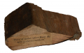 A PIECE OF THE "IRONSIDE" FROM THE USS CONSTITUTION, AKA OLD IRONSIDES 