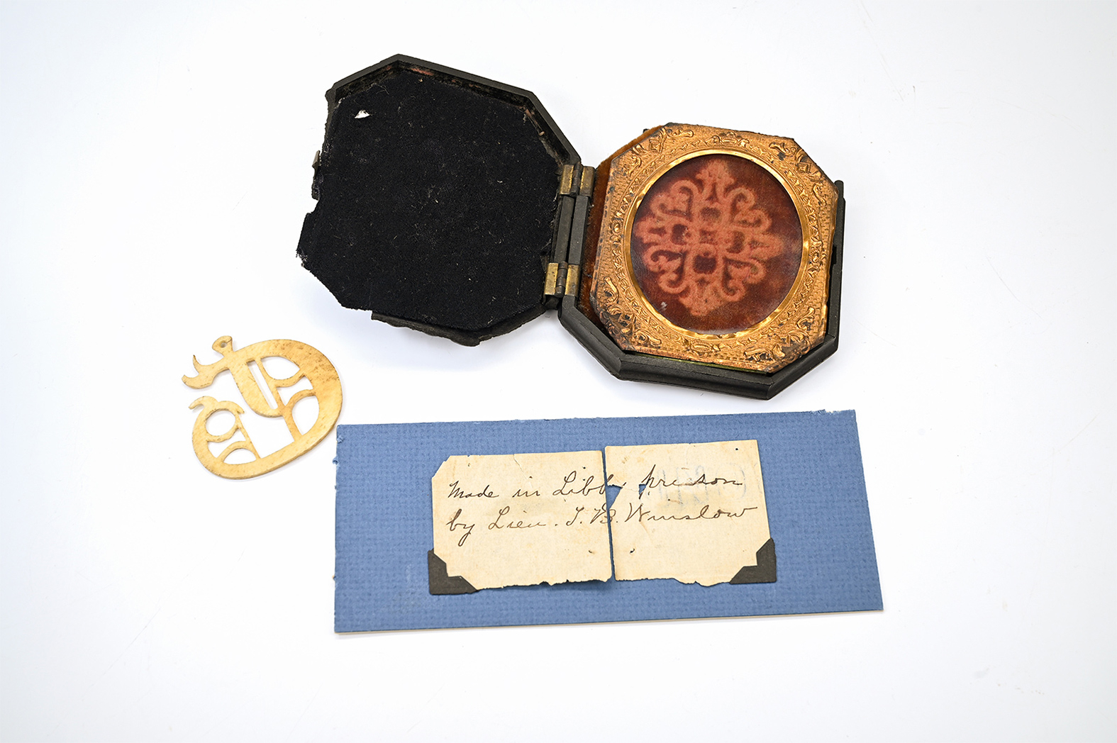 LIBBY PRISON BONE CARVING BY LT. THOMAS B. WINSLOW, 42ND PA- BUCKTAILS! PRISONER OF WAR AND TWICE WOUNDED IN ACTION