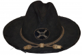 CIVIL WAR OFFICER’S SLOUCH HAT OF CAPTAIN FRANCIS H. REICHARD, LIEUTENANT 3rd BATTALION N.Y. ARTILLERY; CAPTAIN, 3rd PENNSYLVANIA ARTILLERY;  MAJOR AND LT. COLONEL 188th PA. INFANTRY; WIA COLD HARBOR; EX-TEXAS CIVIL WAR MUSEUM