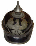 GERMAN WORLD WAR ONE LEATHER PRUSSIAN INFANTRY PICKELHAUBE