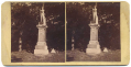 INTERESTING STEREOVIEW OF THE MONUMENT TO BIRNEY’S ZOUAVES OF THE 23RD PENNSYLVANIA INFANTRY