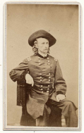 GEORGE ARMSTRONG CUSTER CARTE-DE-VISITE