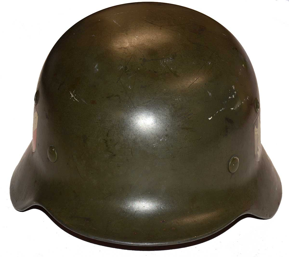 GERMAN WORLD WAR TWO MODEL 1935 DOUBLE DECAL ARMY HELMET