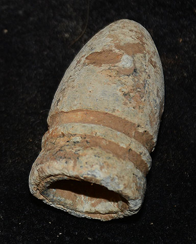 CS .58 CALIBER GARDNER PATENT MINIE BALL RECOVERED FROM CULP’S HILL GETTYSBURG