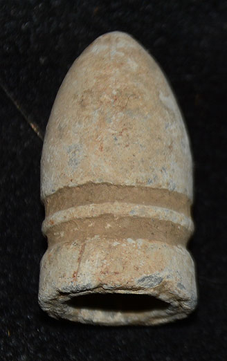 CS .58 CALIBER GARDNER PATENT MINIE BALL RECOVERED FROM CULP’S HILL GETTYSBURG