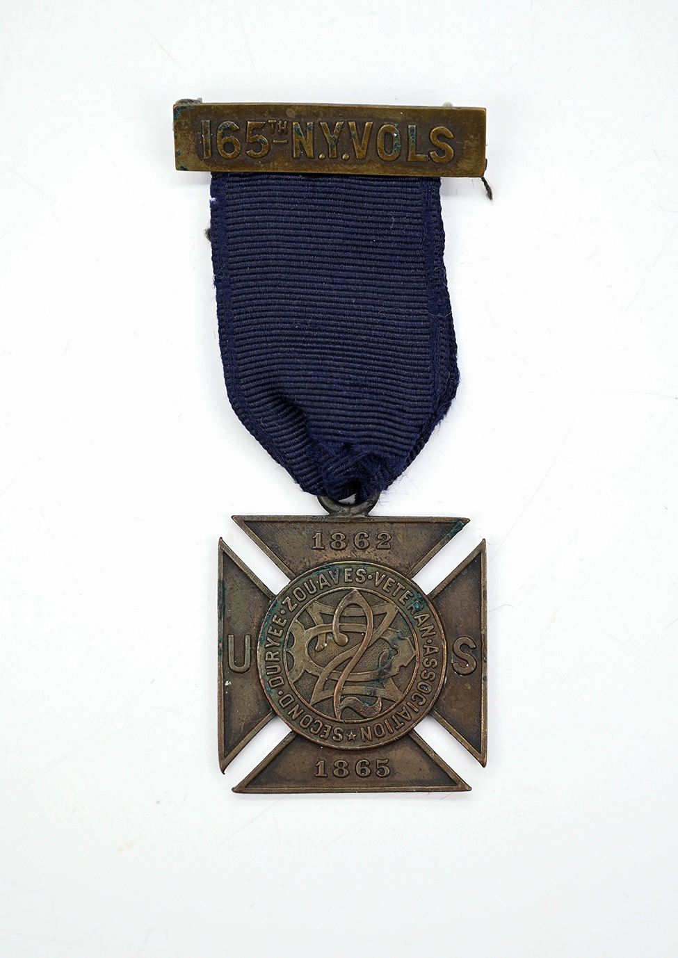 SECOND DURYEE ZOUAVES, 165th NEW YORK, VETERAN’S MEDAL