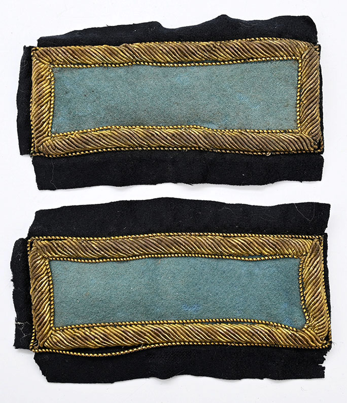 CIVIL WAR INFANTRY SECOND LIEUTENANT’S SHOULDER STRAPS 