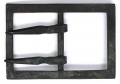 SCARCE CONFEDERATE DOUBLE-TONGUE FRAME BUCKLE