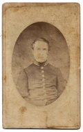 WAIST-UP CDV OF A CONFEDERATE CAPTAIN FROM GEORGIA