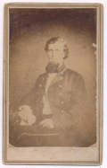 CDV OF CONFEDERATE GENERAL JAMES E. RAINS - KILLED AT MURFREESBORO