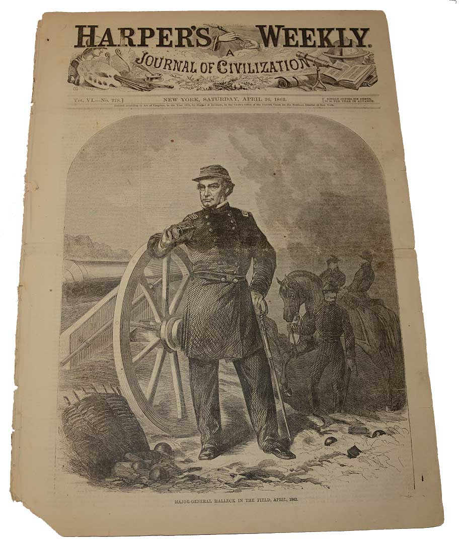 HARPER’S WEEKLY, NEW YORK, APRIL 26, 1862 - SHILOH/ ISLAND NO. 10