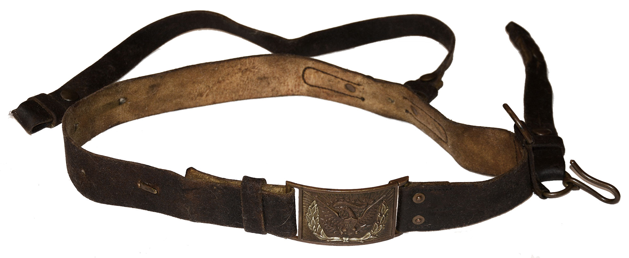 CIVIL WAR NCO’S SWORD BELT WITH PATTERN 1851 BUCKLE