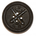 SCARCE CONFEDERATE NAVY BUTTON BY COURTNEY AND TENNENT 