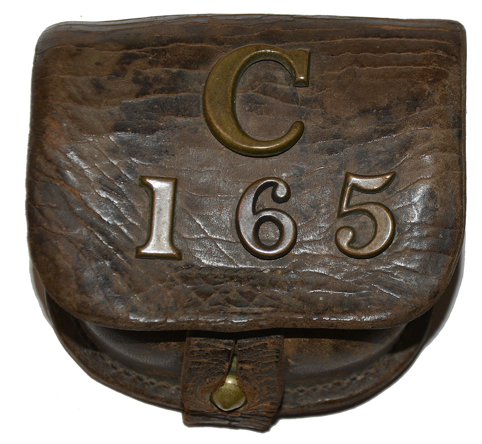 U.S. PERCUSSION CAP POUCH – 165TH NEW YORK “2ND DURYEA’S ZOUAVES”